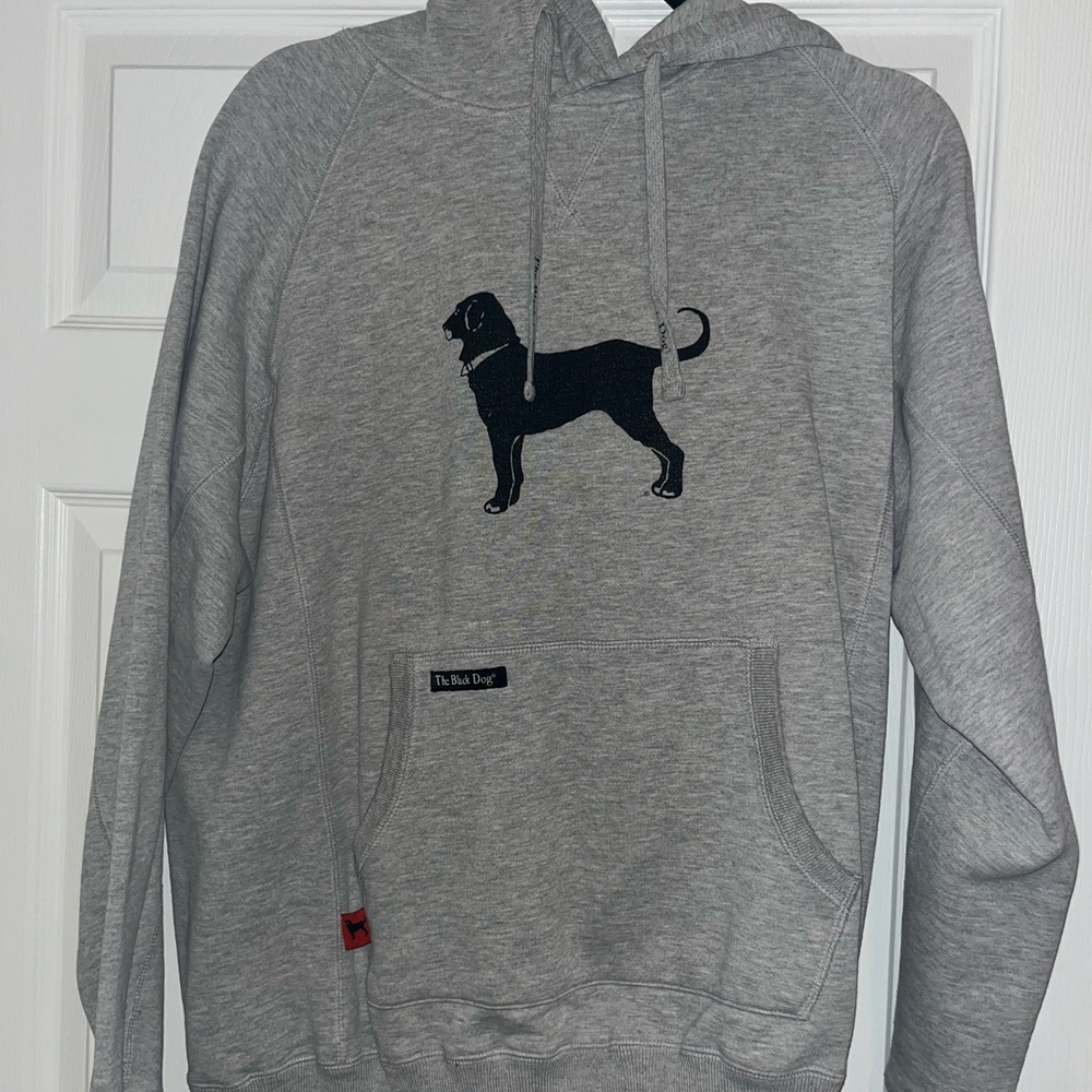 Vintage black Dog Hoodie sweatshirt Martha’s Vineyard size small (fits medium)